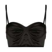 Blugirl Svart Satin Bustier Underwire Kupa Black, Dam