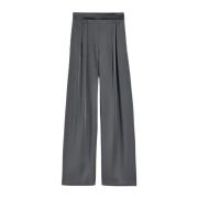 Max Mara Studio Wide Trousers Gray, Dam