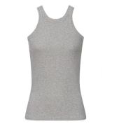 Adriano Goldschmied Sleeveless Tops Gray, Dam