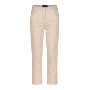 Luisa Cerano Cropped Trousers Beige, Dam