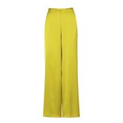 Simona Corsellini Wide Trousers Green, Dam