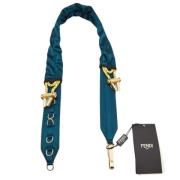 Fendi Vintage Pre-owned Satin skrp Blue, Dam