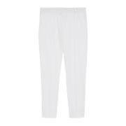 Max Mara Studio Slim-fit Trousers White, Dam