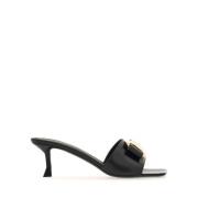 Salvatore Ferragamo Heeled Mules Black, Dam