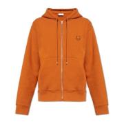 Maison Kitsuné Hoodie med logotyp Brown, Herr