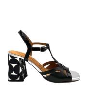 Chie Mihara Flat Sandals Black, Dam