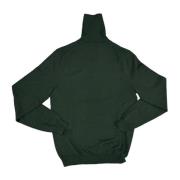 Sun68 Solid Turtle Neck Sweater Green, Herr