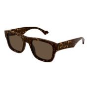 Gucci Gg1427S 003 Solglasögon Brown, Unisex