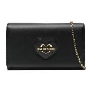 Love Moschino Saffiano Läder Väska Black, Dam