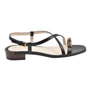 Tod's Flat Sandals Black, Dam