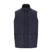 Barbour Vests Blue, Herr