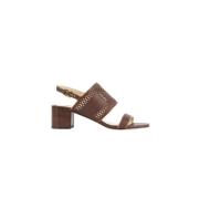 Tod's Brun läderklackar Brown, Dam