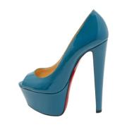 Christian Louboutin Pre-owned Pre-owned Laeder klackskor Blue, Dam