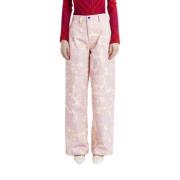 Burberry Trousers Pink, Dam