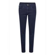 Cream Skinny Jeans Blue, Dam