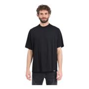 Dsquared2 Svart Logo Patch T-shirt Regular Fit Black, Herr