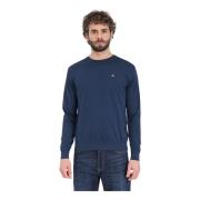 Napapijri Round-neck Knitwear Blue, Herr