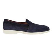 Santoni Blå Malibu Loafers Blue, Herr