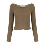 Philosophy di Lorenzo Serafini Round-neck Knitwear Brown, Dam