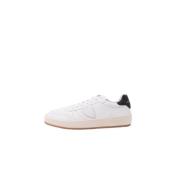 Philippe Model Paris Låg Topp Svart Läder Sneaker White, Herr