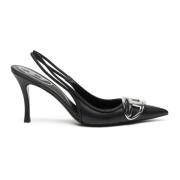 Diesel D-Venus SB - Slingback pumps i nappaskinn Black, Dam