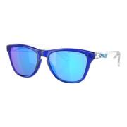 Oakley Kristallblå fyrkantiga solglasögon med Prizm Sapphire linser Bl...