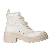 Dior Lace-up Boots White, Dam