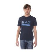 Emporio Armani EA7 Sweatshirt T-shirt Kombination Blue, Herr