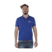 Emporio Armani EA7 Polo Shirts Blue, Herr