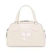 Courrèges Handbags Beige, Dam