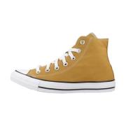 Converse Högtopp Street Style Sneakers Yellow, Dam