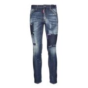 Dsquared2 Klassiska Slim-fit Denim Jeans Blue, Herr