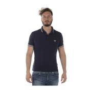 Emporio Armani Polo Shirts Blue, Herr