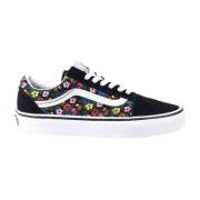 Vans Casual Svart Textil Sneakers med 3cm Gummisula Black, Dam