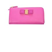 Salvatore Ferragamo Rosa Läder Crossbody Väska Pink, Dam