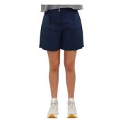 Woolrich Stiliga Bekväma Korta Shorts Blue, Dam