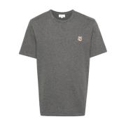 Maison Kitsuné Fox Head Patch Grå T-shirt Gray, Herr