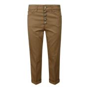 Dondup Bruna Cropped Jeans Ss23 Brown, Dam