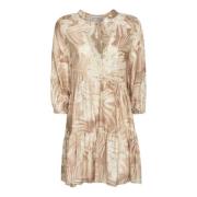 Ermanno Scervino Beige Klänning av Ermanno Firenze Multicolor, Dam