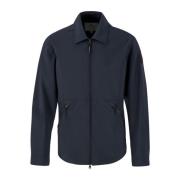 Woolrich Blå Soft Shell Overshirt Blue, Herr