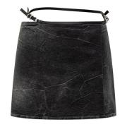 Givenchy Denim Skirts Black, Dam