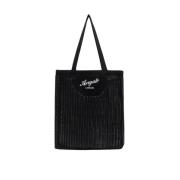 Axel Arigato Solid Color Woven Knit Grid Shopper Black, Unisex