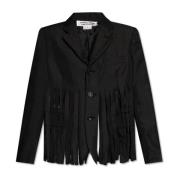 Comme des Garçons Kavaj med fransar Black, Dam