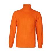 Irish Crone Stiliga Turtlenecks för en Chic Look Orange, Herr