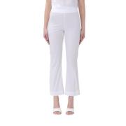 Liviana Conti Cropped Trousers White, Dam