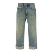 R13 Jeans med en vintageeffekt Blue, Dam