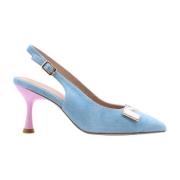 Nathan-Baume Höj din stil med Slingback Klackar Blue, Dam