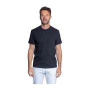 Mauro Grifoni Casual Bomull T-Shirts Kollektion Black, Herr