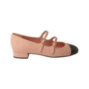 Pretty Ballerinas Damers Nude Mocka Ballerinaskor Pink, Dam