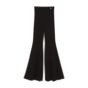 Patrizia Pepe Wide Trousers Black, Dam